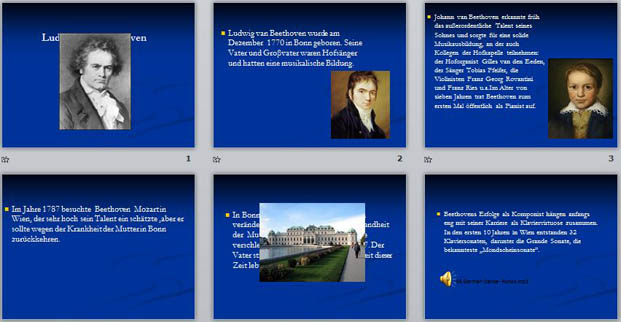 Презентация по немецкому языку бетховен