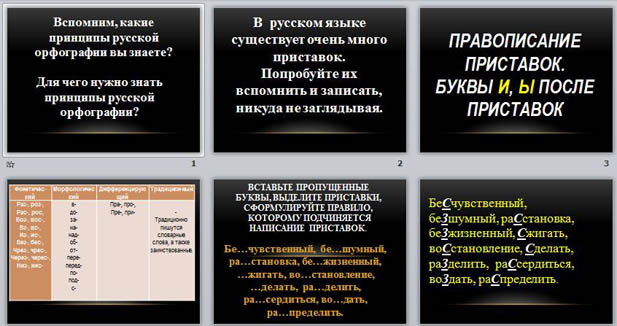 Презентация Правописание приставок