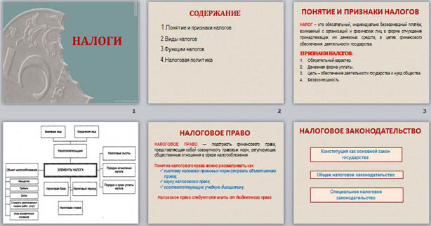 Презентация по обществознанию Налоги