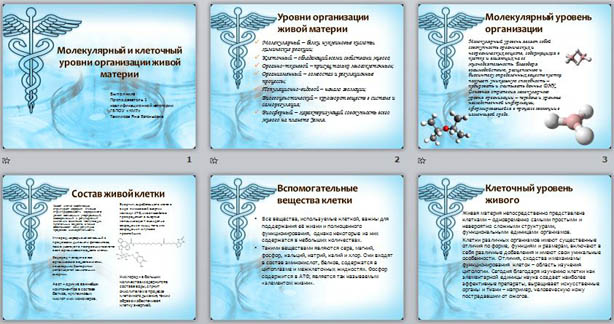Презентация по биологии Молекулярный и клеточный уровни организации живой материи. Признаки живых организмов