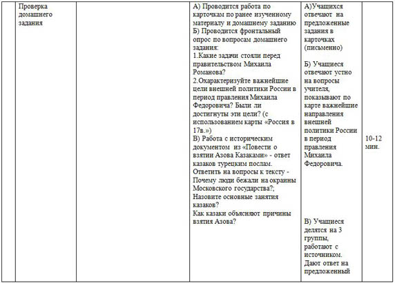 Конспект урока истории Царь Алексей Михайлович