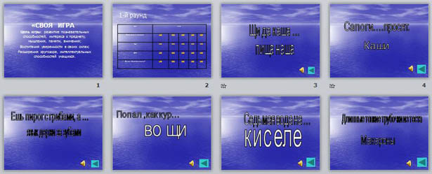 презентация к мероприятию по технологии Своя игра