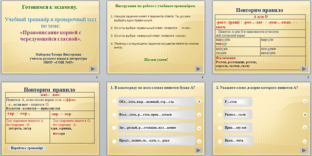 Презентация по русскому языку по теме Правописание корней с чередующейся гласной