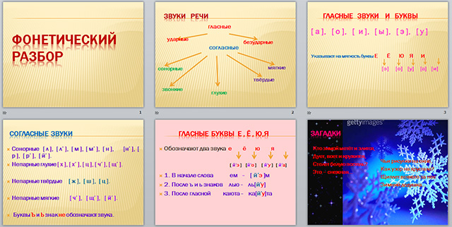 Фонетический разбор 5 класс презентация
