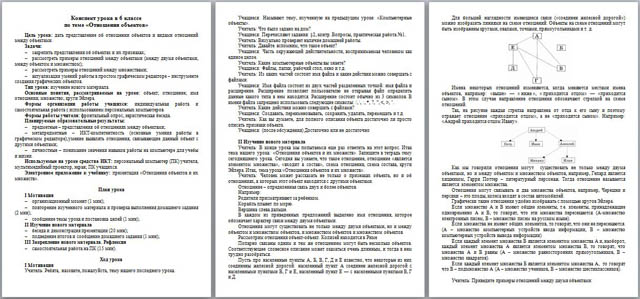 Конспект урока по информатике Объекты. Отношения объектов