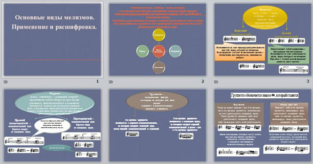 Презентация по музыке Работа над мелизмами