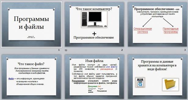 презентация по информатике на тему: Программы и файлы