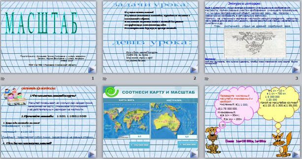 презентация по математике и географии Масштаб