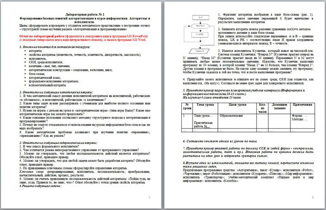 Лабораторная работа: Основы информатики