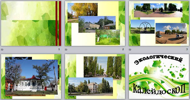 презентация информационно-познавательный проект Зелёный город