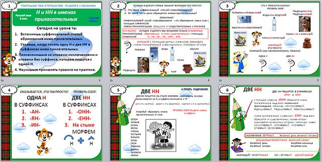 Презентация по русскому языку по теме Одна и две буквы н в именах прилагательных