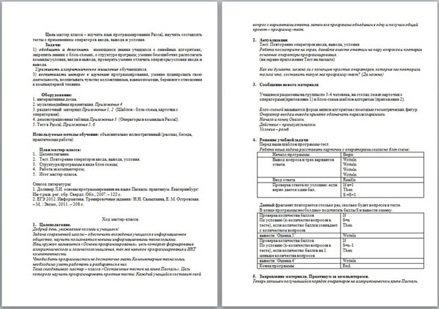 Мастер-класс по информатике Программирование тестов