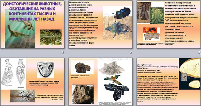 Презентация по биологии на тему Доисторические животные