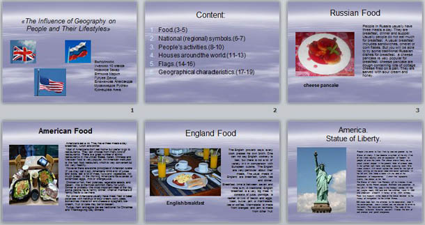 Презентация по английскому языку на тему The Influence of Geography on People and Their Lifestyles