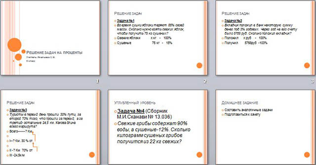 презентация по математике Решение задач на проценты