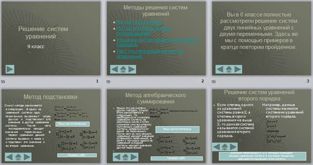 Презентация по математике Решение систем уравнений