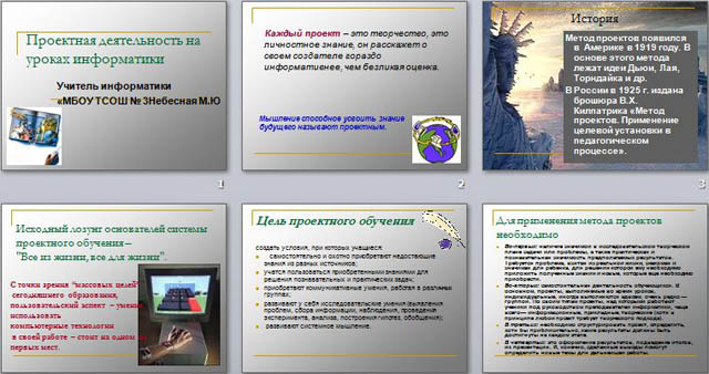 Презентация на тему Проектная деятельность на уроках информатики