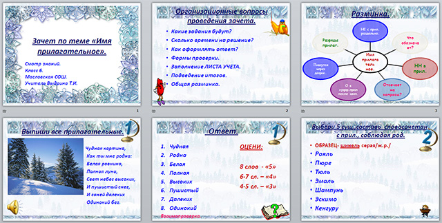 Презентация по русскому языку по теме Имя прилагательное