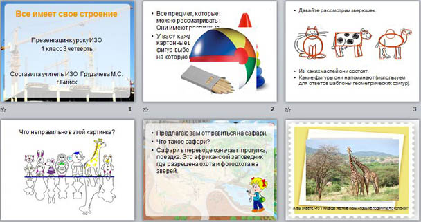 Презентация по изо 1 класс школа россии все имеет свое строение