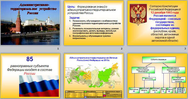 Презентация по географии на тему Административно-территориальное деление России