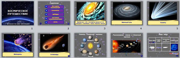 Презентация для начальных классов Космическое путешествие