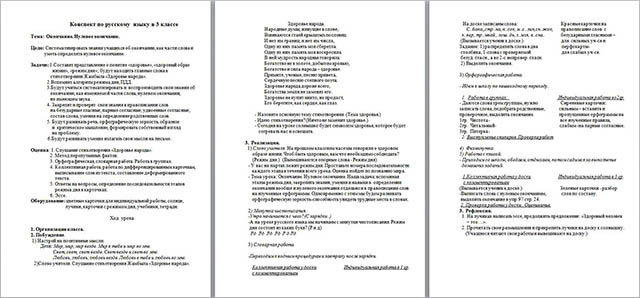 Конспект по русскому языку для начальных классов на тему Окончание. Нулевое окончание