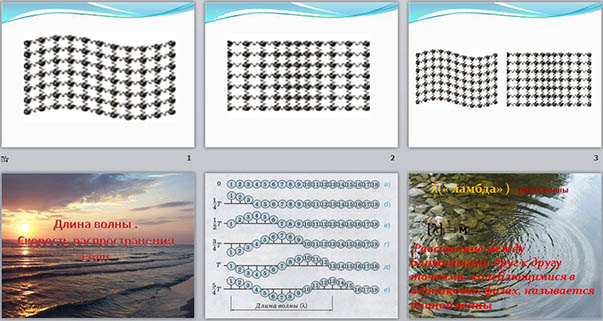 презентация по физике на тему Длина волны. Скорость распространения волн