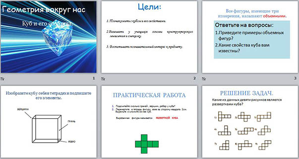 Презентация по математике Куб и его свойства