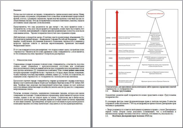 Материал по обществознанию Толерантность и право