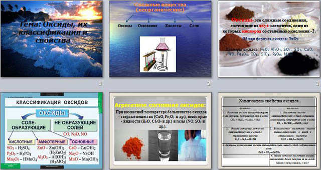 Презентация по химии Оксиды, их классификация и свойства