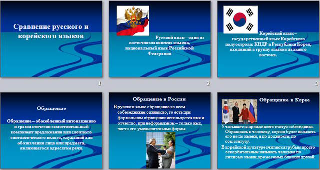 Презентация по учебной дисциплине Русский язык и культура речи на тему Сравнение русского и корейского языков