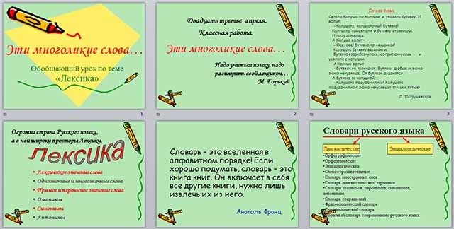 Разработка и презентация урока по русскому языку по теме Эти многоликие слова