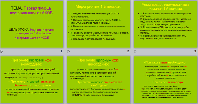 Презентация по ОБЖ Первая помощь пострадавшим от АХОВ