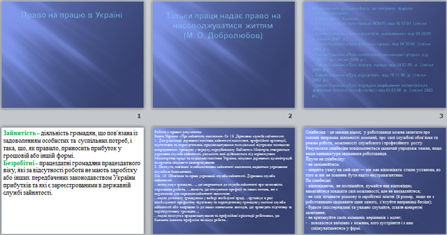 презентация по обществознанию Право на працю в Україні