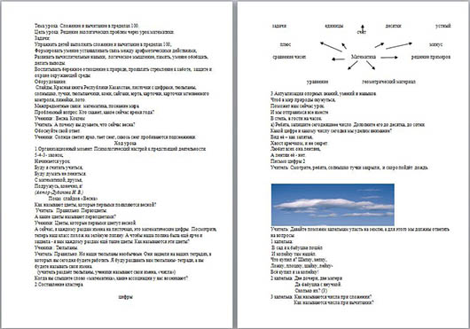 Конспект урока по математике для начальных классов Сложение и вычитание в пределах 100