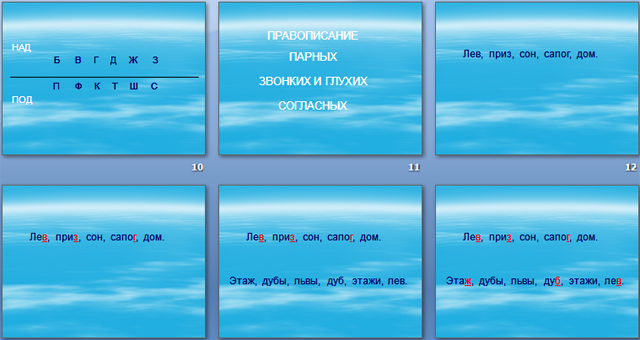 презентация по русскому языку для начальных классов Написание слов с парными глухими и звонкими согласными