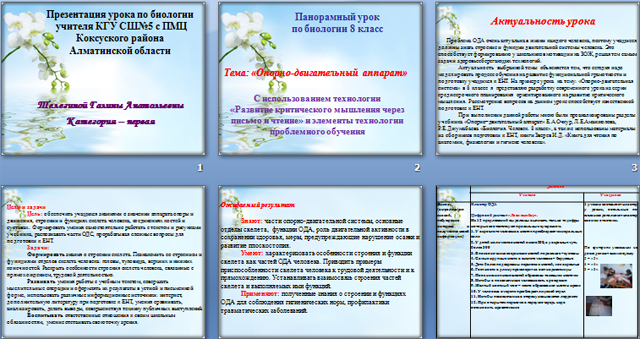 Презентация по биологии Опорно-двигательный аппарат