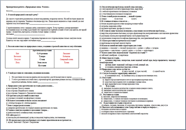 Проверочная работа природные зоны 4 класс. Проверочная работа по окружающему миру про природные зоны России. Пророерочная работа теме ..природные зоны 1-. Проверочная работа природные зоны России 8. Проверочная работа по теме природные зоны 1 вариант.