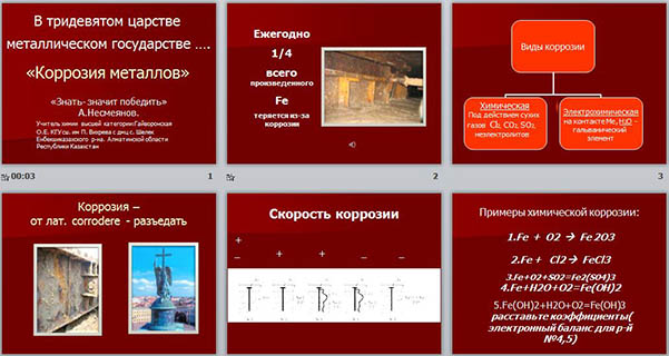 презентация по химии Коррозия металлов