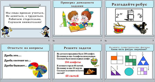 Презентация к уроку математики Основное свойство дроби