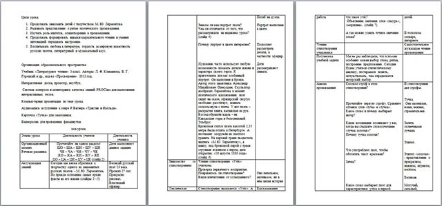 Конспект урока по литературному чтению для начальных классов М.Ю. Лермонтов