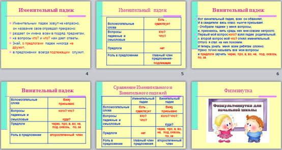 Картинки для детей винительный падеж