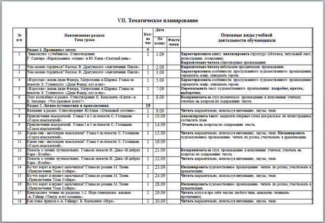 Программа по литературному чтению (3 кл.)