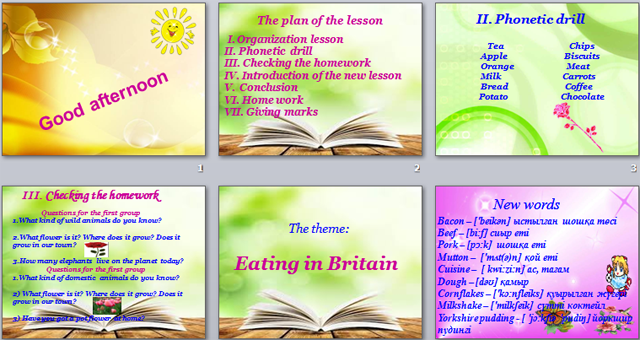 Презентация по английскому языку Eating in Britain
