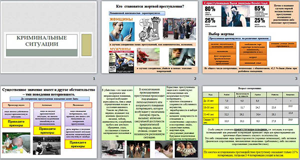 Презентация к уроку по учебному предмету Основы безопасности жизнедеятельности на тему Криминальные ситуации