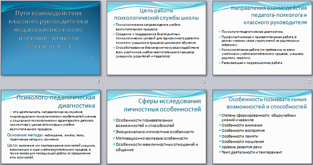 Презентация на тему Пути взаимодействия классного руководителя и педагога-психолога по изучению личности обучающегося