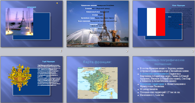 Презентация по географии Франция