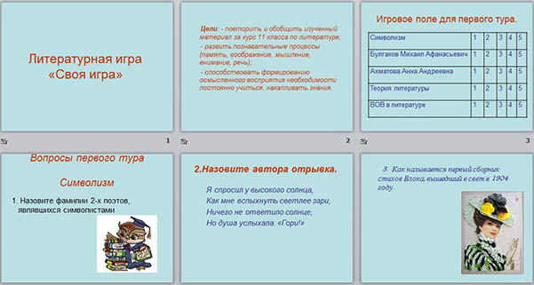 Своя игра по литературе 1 класс презентация