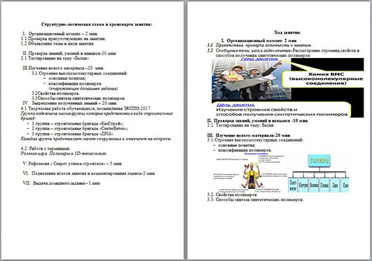 Понятие о химии высокомолекулярных соединений (разработка занятия)