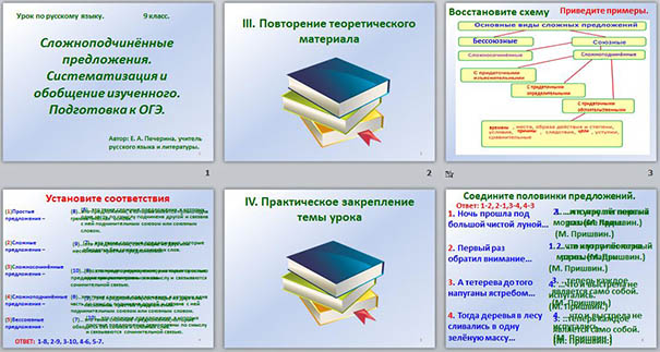 Сложноподчинённые предложения. Систематизация и обобщение изученного материала. Подготовка к ОГЭ (презентация)